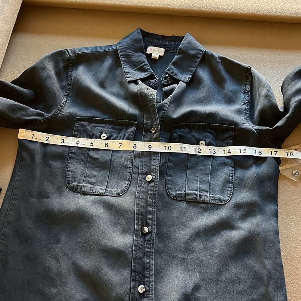 CREMIEUX Jay ShirtDress Denim Dark Indigo- Size XS - Picture 9 of 11